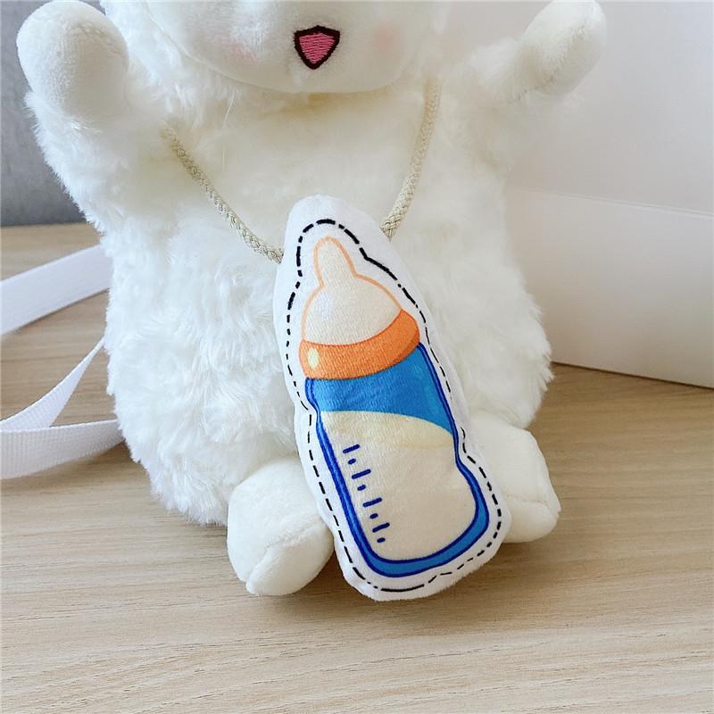 Cute messenger lamb doll plush women's bag Japanese Harajuku soft girl messenger bag