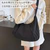[andoffer] Women's Nylon Half Moon Shoulder Bag, Large Capacity, Crescent Moon Design, Round, Lightweight, Waterproof, Hobo, Crossbody, Perfect for