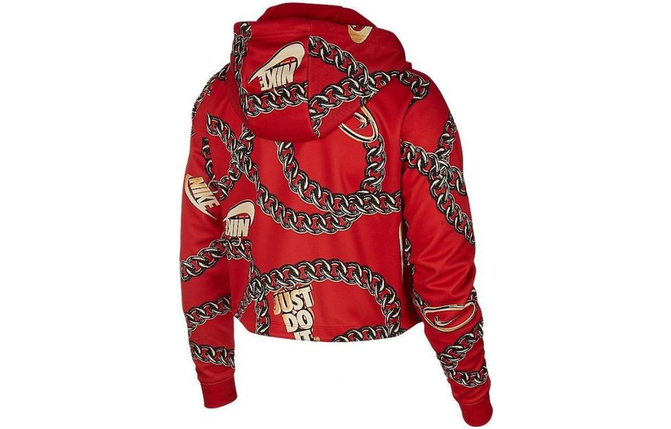 Nike Sweatshirts Women`s Red Hooded Moderate