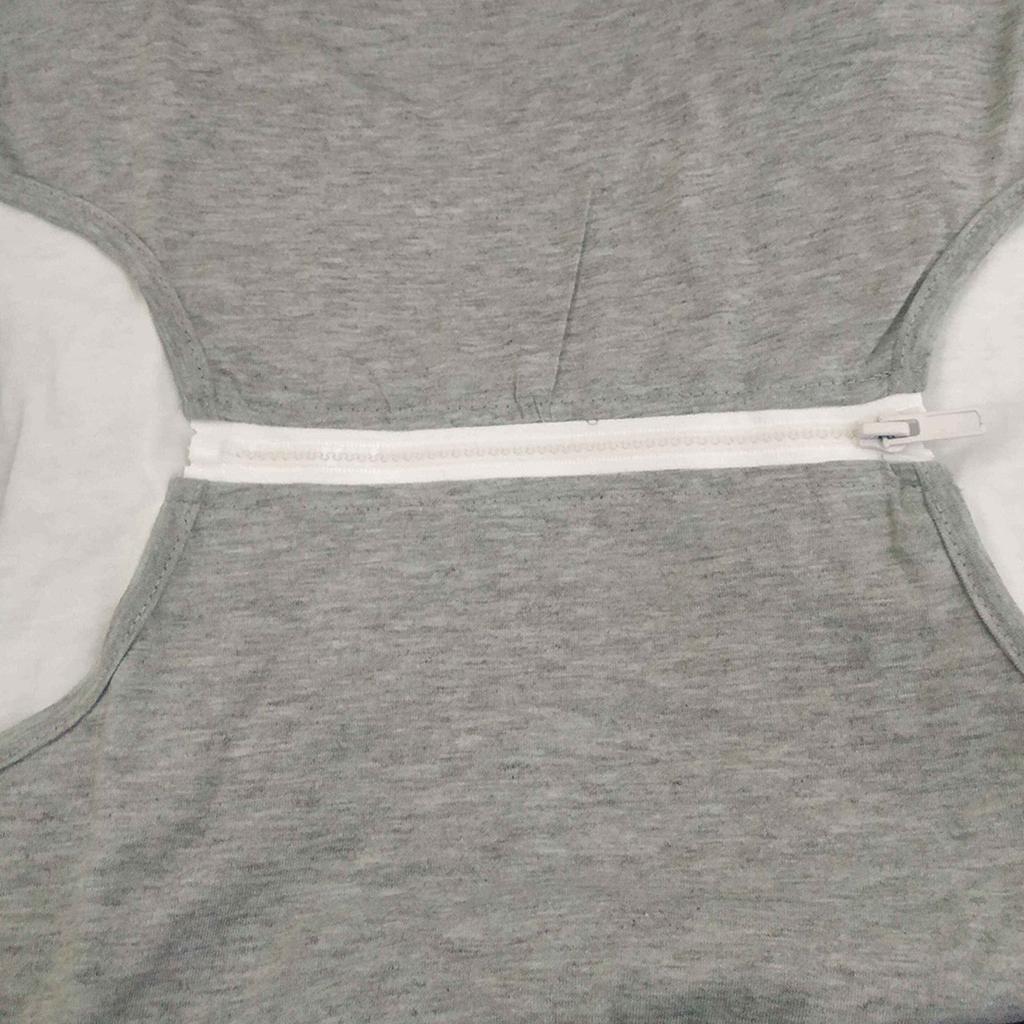 Dámské těhotenské mikiny na kojení s dlouhým rukávem na pevný zip