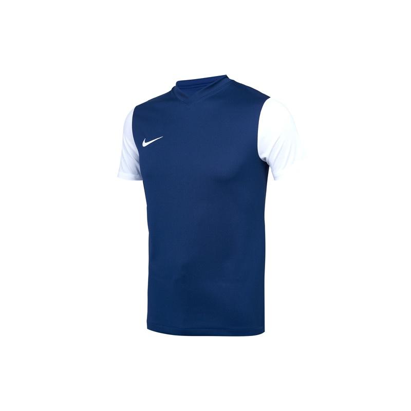 Men s Nike Colorblock Logo Tournament Sports Training Short Sleeve Navy Blue T-Shirt DH8035-410 S