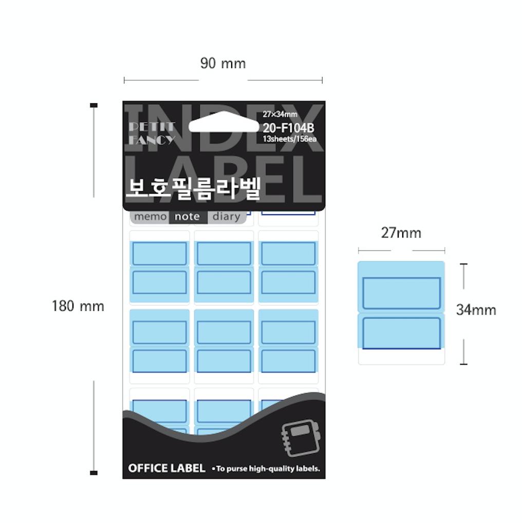 Petit Fancy Schutzfolie für Index-Etiketten (je 10 Stück) Index-Etiketten/Kategorie-Etiketten/Büro-Etiketten/Anhänger-Aufkleber/Markierungswerkzeuge – 42 Optionen