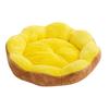Winter Pet Bed Flower Shaped Plush Dog Bed with Anti-slip Bottom