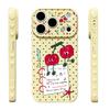 Red cherry is suitable for iPhone17/17Pro mobile phone case, anti-drop Apple 16/15 protective case 14 new models.