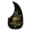 Golden And Silver Acoustic Guitar Pickguard Self Adhesive Protective Cover Guitar Protection