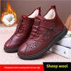 Winter Old Beijing New Women's Cotton Shoes Piled Thickened Medium and Old Cotton Boots Non-slip and Warm One-pedal Mother Cotton Boots