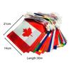World String Flags Banner Set Different countries Rectangular Flags for Sports Clubs Indoor Garden Outdoor Party Decorations