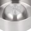 304 Metal Material Dog Bowl Large Capacity Double Layer Pet Feeding Bowl Round Shape Anti-Slip Bottom Metal Bowl Home Pet Use