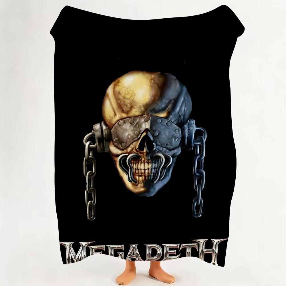

Music M Megadeth Throw Flannel Throw Blanket Suitable for Sofa Living Room Bedroom 75cmx90cm