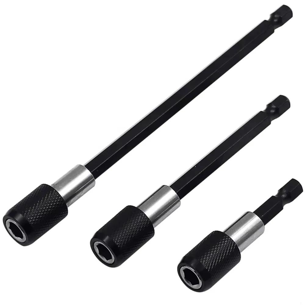 3Pcs/Set Quick Transfer Hexagonal Screwdriver Extension Rod Sleeve Extension Rod  Tool Accessories