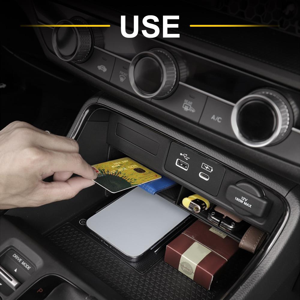 for Honda CRV CR-V 2025 2025 2025 Center Console Organizer Tray ABS Insert Console Storage Box Divider Car Accessories