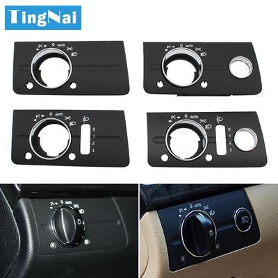 LHD Sol Ön Göğüs Far Lamba Anahtarı Kapak Trim Değişimi Mercedes Benz W211 E Sınıfı 320 350 550 2003-2008 İçin
