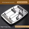 Food Grade 304 Stainless Steel Partitioned Meal Tray