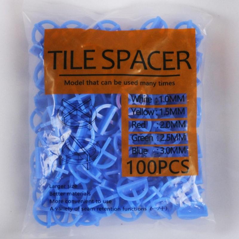 Pack of 100 User Friendly Tile Installation Spacers for Quick Easy Setup On Wall and Floor Tiles with Size Options 1.0mm To 3.0mm
