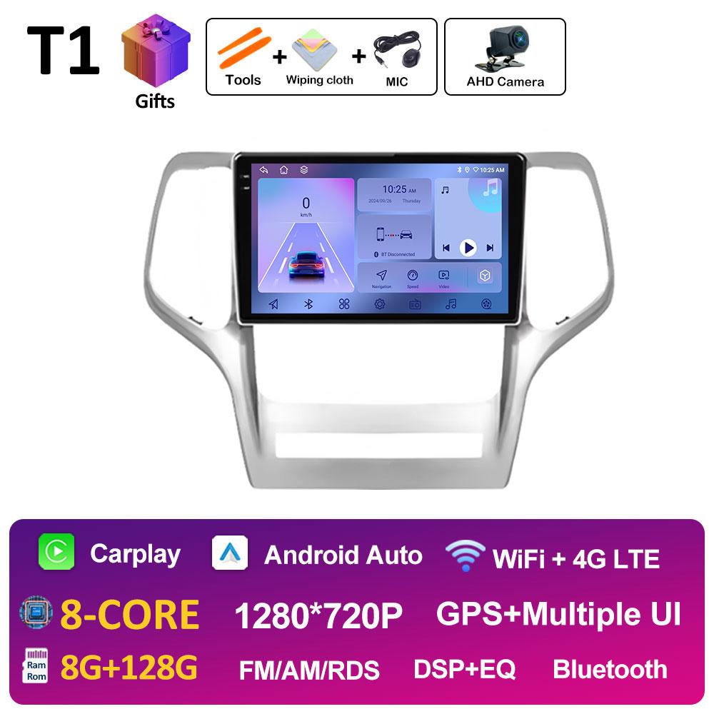 For Jeep Grand Cherokee 2008 2009 2010 2011 - 2013 Car Audio Radio Multimedia Player Cooling Fan GPS Navigation Touch Screen 4G