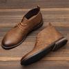 Retro Men Ankle Boots  Plus Size Desert Boots Comfortable Leather Boots For Men#KD589