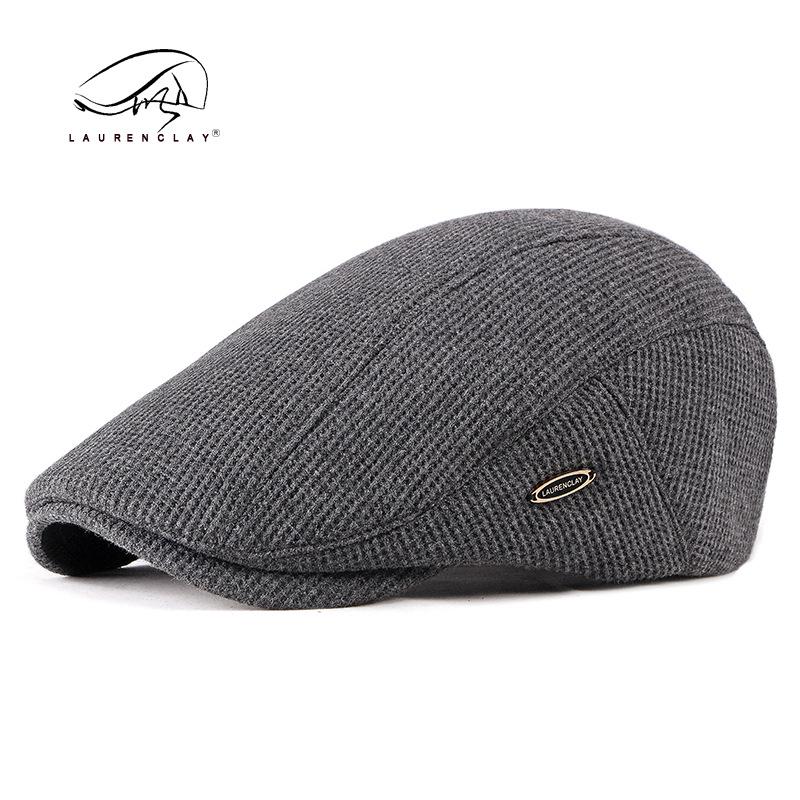 

Autumn and Winter New Vintage Painter Beret Unisex Fashion Flat Visor Cap Women s British Retro Newsboy Cap Men s Simple Ivy Cap 55-60cm серый