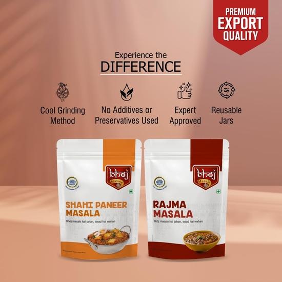 Bhoj Masale Shahi Paneer And Rajma Masala Powder Combo Pack 200GM Each | Aromatic Spice for Flavorful Indian Cooking | For Flavorful Cooking