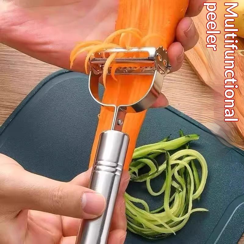 1/5Pcs Vegetable Slicer 2In1 Stainless Steel Potato Cucumber Carrot Grater Peeler Vegetables Fruit Peeler Kitchen Tool