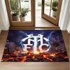 Tottenham Hotspur Design Crystal Velvet Rug Soft Decorative Mat for Bedroom Entrance