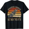 Funny Aerospace Engineer Rocket Science Funny Retro Sunset Gift Unisex T-Shirt