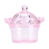 12Pcs Gift Bags Transparent Crown Plastic   Box For Party Gift Chocolate Boxs;Pink: