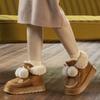 Fleece Cotton Slippers Autumn and Winter Home Indoor Cute Versatile Bag Heel Cotton Shoes Wear Soft-soled Warm Snow Boots