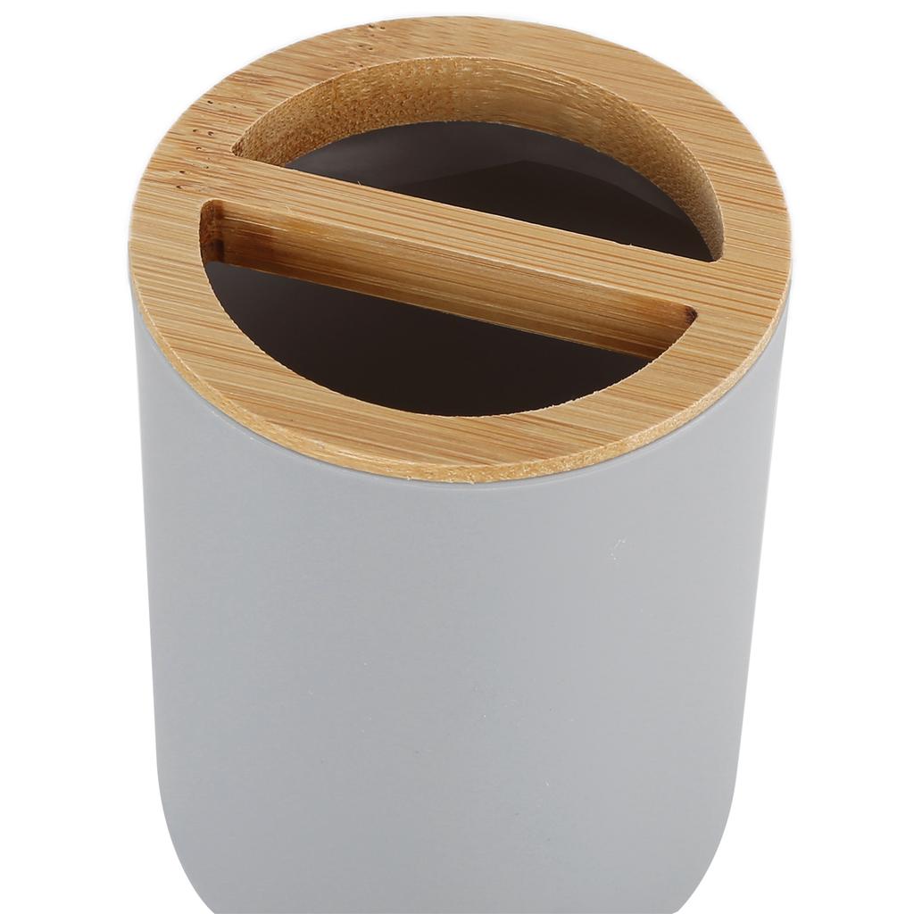 4Pcs Bathroom Accessory Set Bamboo Waterproof Gift Toothbrush Cup for Home Hotel