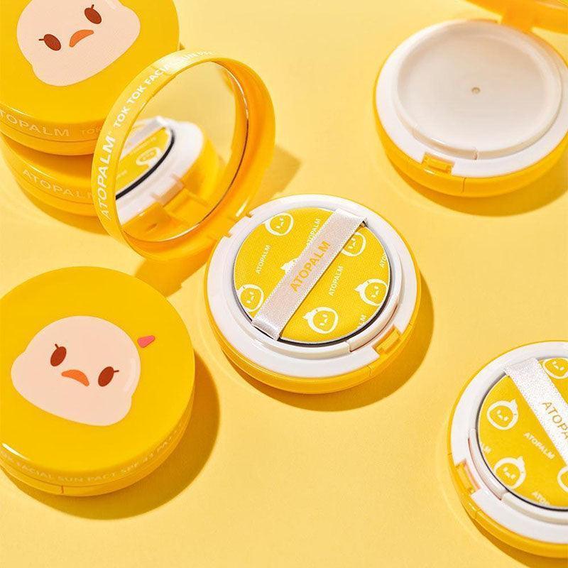 ATOPALM Puder przeciwsłoneczny do twarzy Tok Tok z wkładem SPF 43+ PA+++ 15g*2 szt.