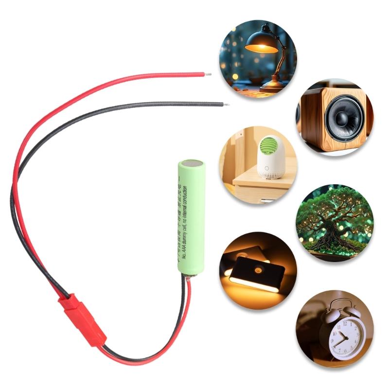 Not Conduction 3A Fake Battery Adapter Shell Dummy Battery Placeholder JST Port for Electronic Device Power Supply