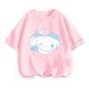 Cinnamoroll Cartoon Sanrio T-shirt Kids 3-14Y Boys Clothes Girls Summer Casual Tops Wear