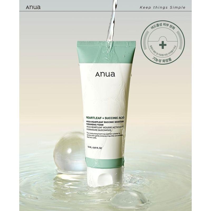 Anua Heartleaf Succinic Moisture Cleansing Foam