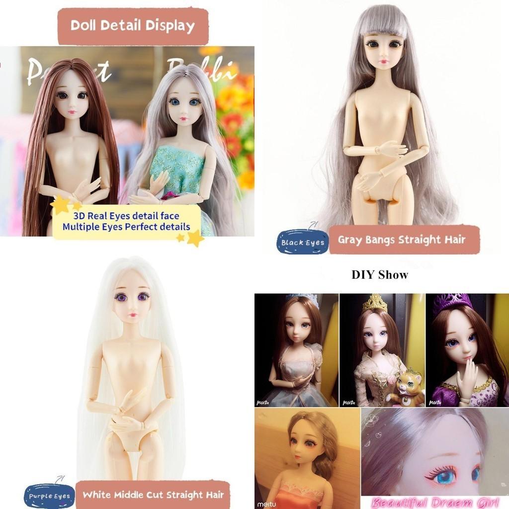 Bjd Fashion Doll 20 Joints Diy Makeup Princess Girl Toy Gift For Girls 3d Eyes