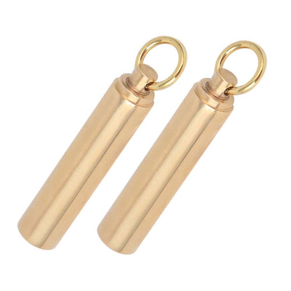 2 Pcs 12mm Portable Container Case With Rings Waterproof Container EDC Container  Hiking Activities