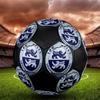 Sonderjyske FC Size 5 Soccer Ball, Machine-Stitched PVC, Durable & High Bounce, All Ages Fit, Fan Merchandise, Matches & Outdoor Use.