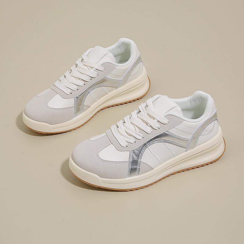 Fashion Women Shoes 2025 Spring New Fashion Breathable Non Slip Women Casual Sport Shoes Comfortable Height Increase Sewing Running Shoe