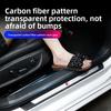 Transparent Carbon Fiber Car Threshold Portector Moulding Strip Trim Bumper Strip Door Sill Film Anti Scratch Guards Car Sticker