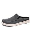 Summer loafers large size casual men's shoes light foot cover half drag outside wear one pedal driving lazy shoes men