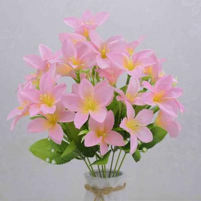 Yousheng 2 Stuks Kunstbloem Lelie 10 Takken 30 Bloemen Realistisch Nep Zijdebloem UV-Bestendig Bruiloft Feest Binnen Buiten Tuin Plaats Nepbloem