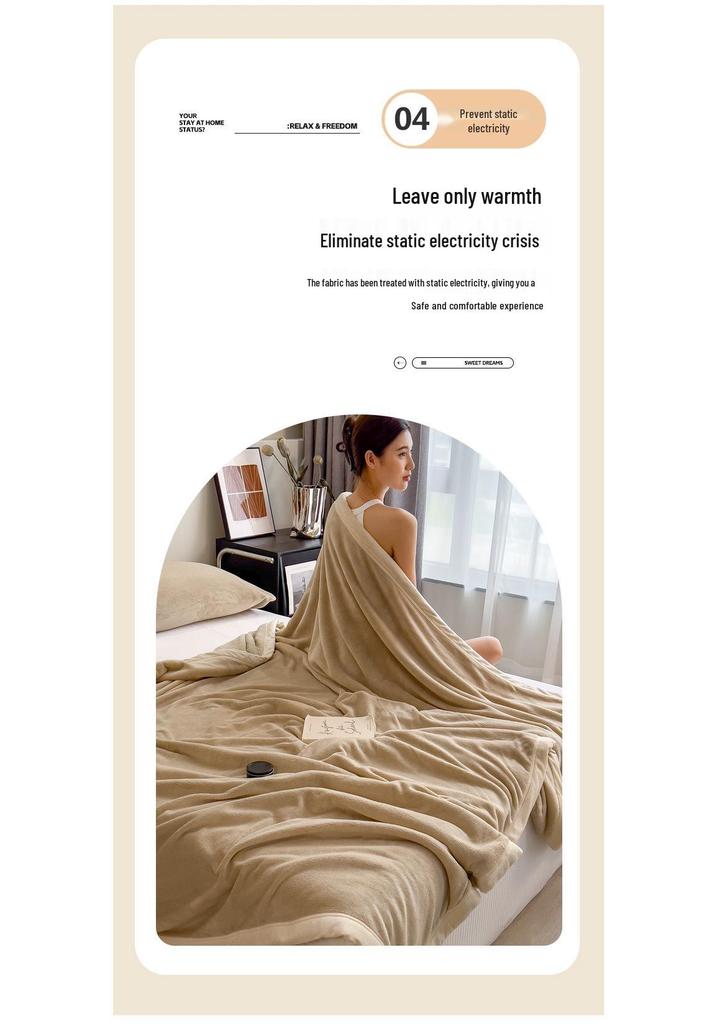 Thickened Muuji Flannel Milk Velvet Throw Blanket