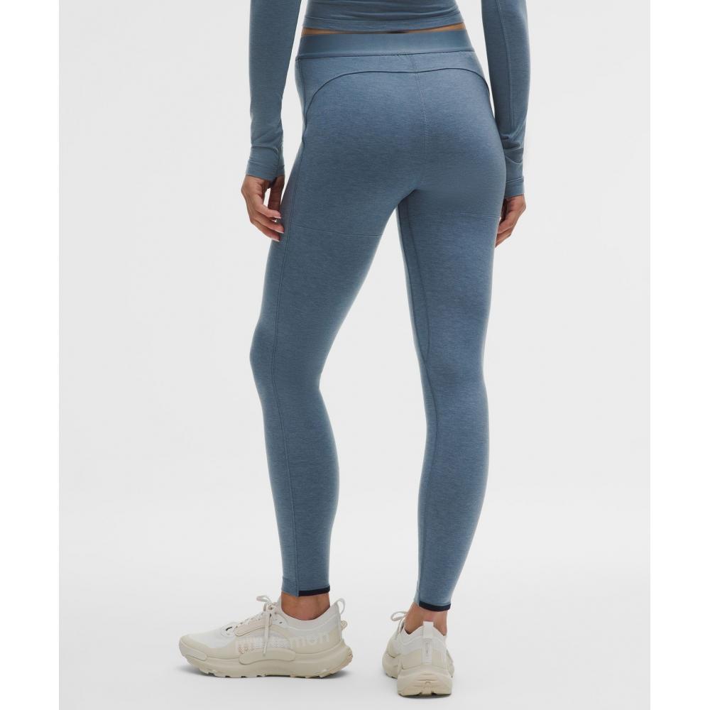 Lululemon Wool Blend Base Layer Tight 28  Steel Blue True Navy