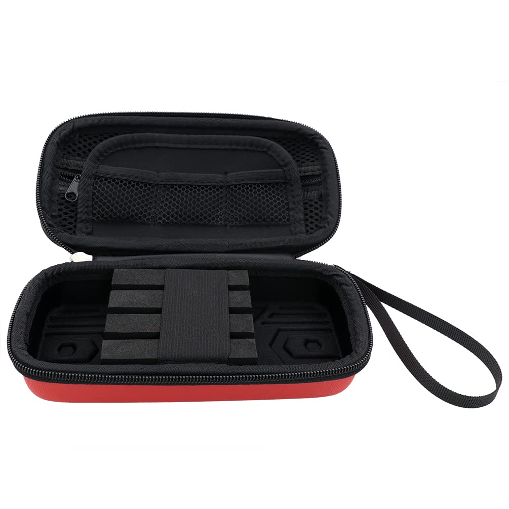 CUESOUL BEAST Dart Case Steel Tip Big Dart Carrying Storage Fits Dart and Red Case for Three Darts (for Tip/Soft Darts), Tips, Shafts, Flights,