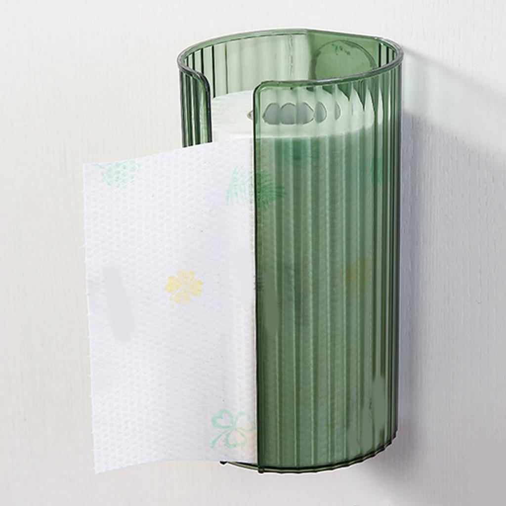 Wall Paper Towel Dispenser Clear Waterproof Hand Towel Holder Box for Kitchen Toilet Bathroom