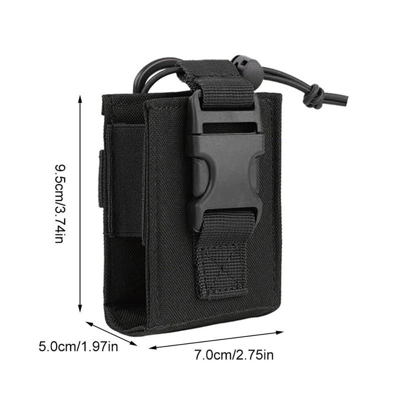 Tactical Walkie Talkie Pouch Oxford Molle Radio Pouch Holder Pocket Portable Outdoor Hunting Sports Waist Bag Interphone Holster