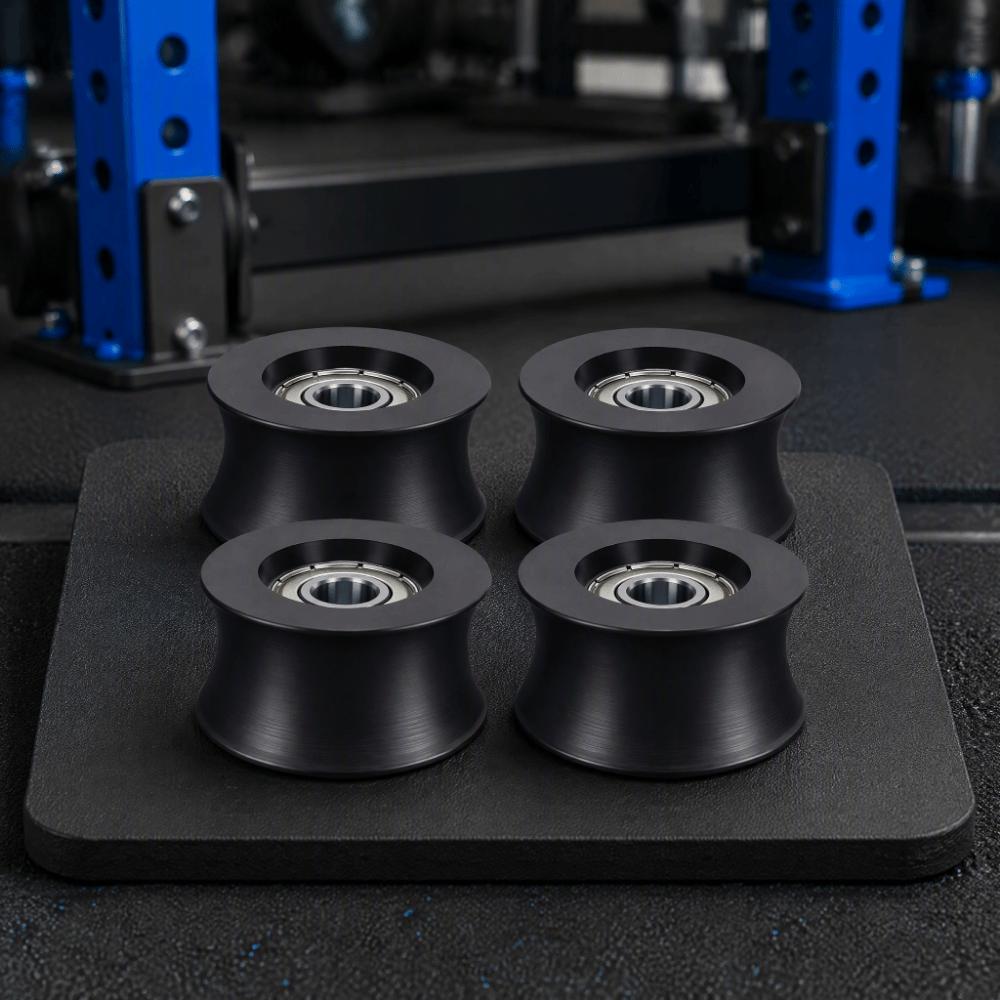 4pcs 10mm Inner Bore Guide Roller 42mm Diameter Machine Guide Wheel For Gym Equipment