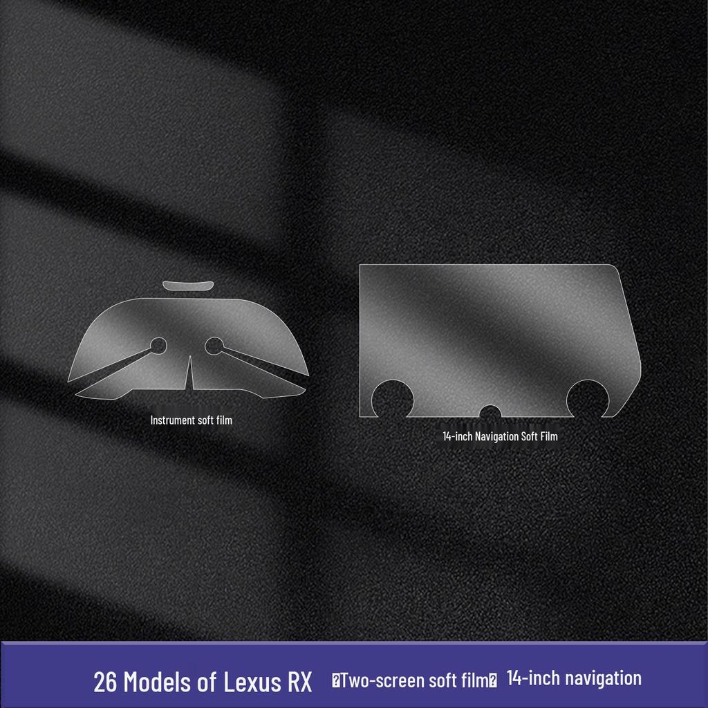 Tempered Film for 2026 Lexus RX Console & Dashboard Screens