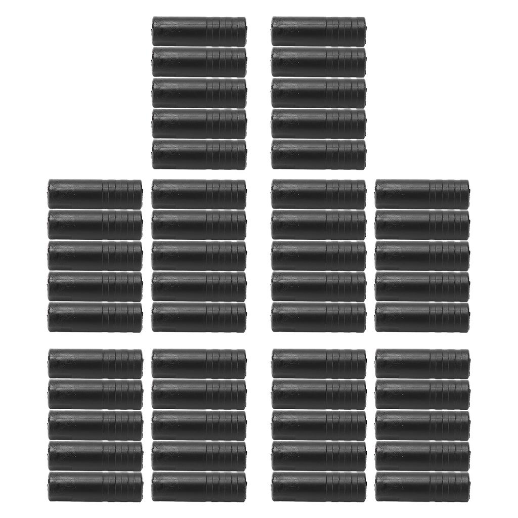 50pcs Cable End Crimps Bicycle Derailleur Shift Cable Wire End Caps for Mountain Road Bike Black