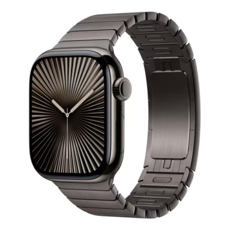 

Підходить для Apple Watch10 Apple Ultra Stainless Steel Metal Strap One Bead Button Removal Removal 42/44/45/46/49MM（s10 46)