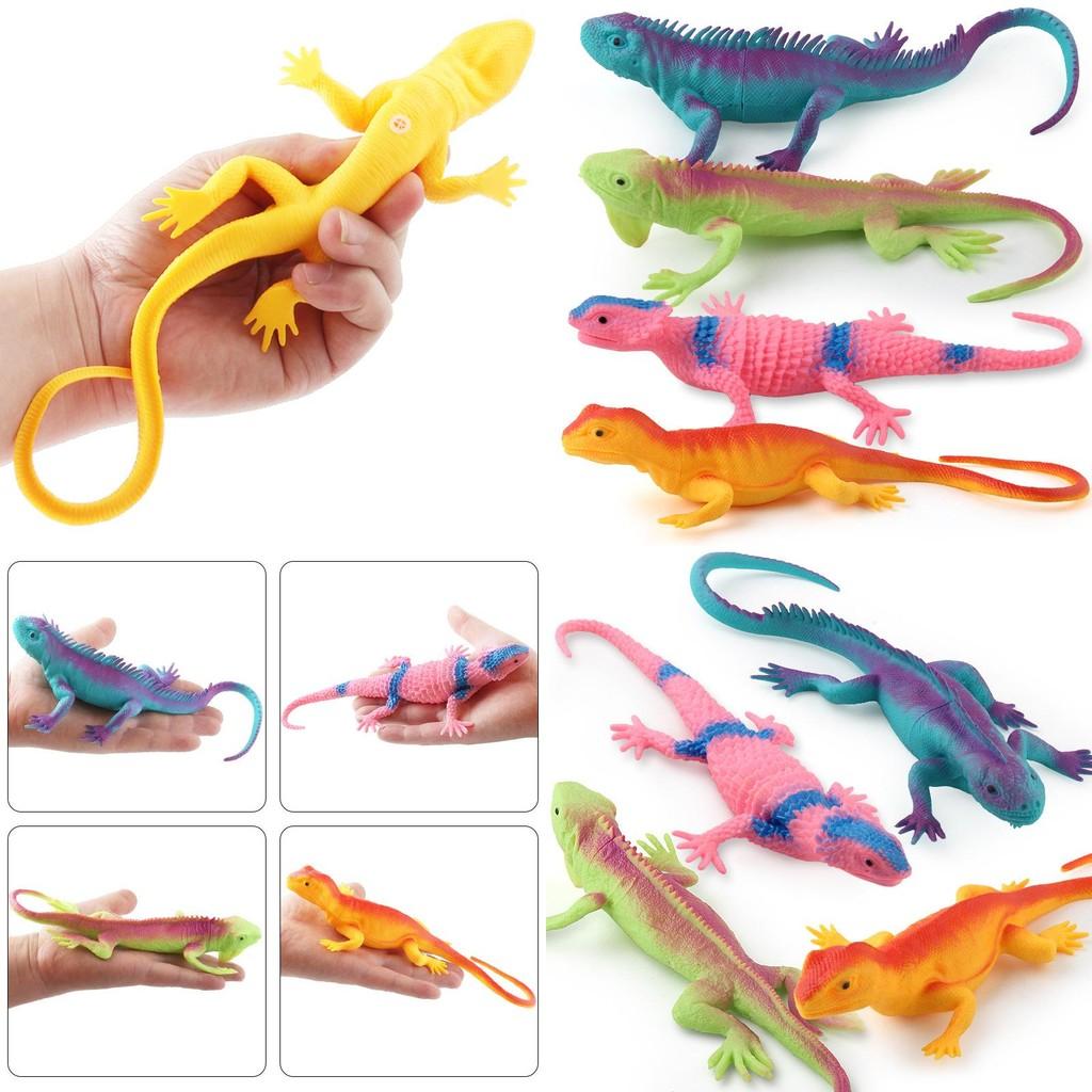 Silicone Forest Lizards Chameleon Models With Authentic Appearance For Kids And Dinosaur Collectors