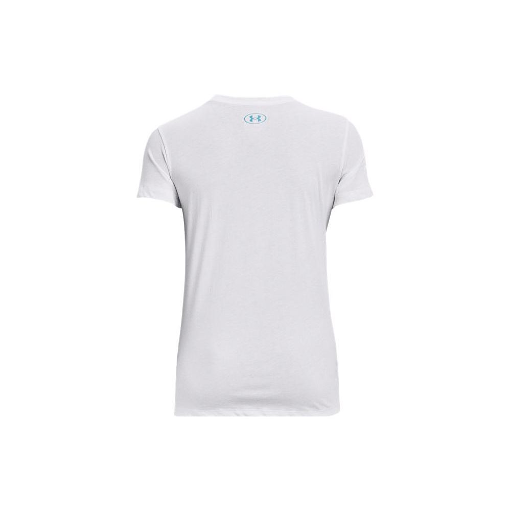 Under Armour Letter Logo Loose Fit Training T-Shirt Women Tops White 1372618-100